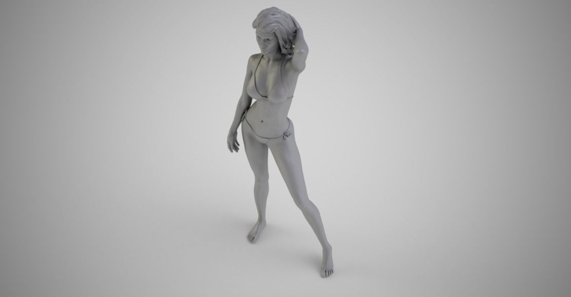 Beach Beauty 3D print model_1