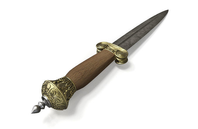 Greek dagger 3D print model