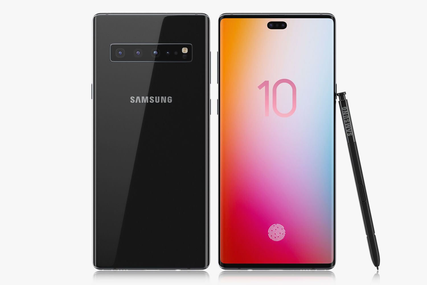 Samsung Galaxy Note 10 PRO 3D model_2
