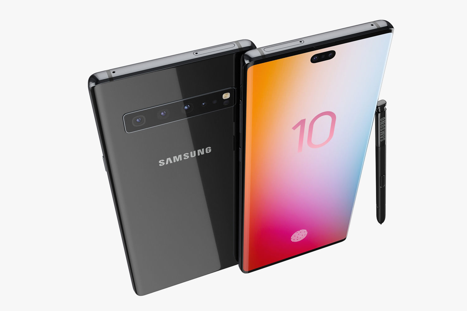 Samsung Galaxy Note 10 PRO 3D model_9