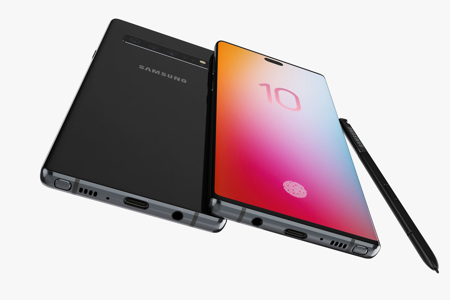 Samsung Galaxy Note 10 PRO 3D model_10