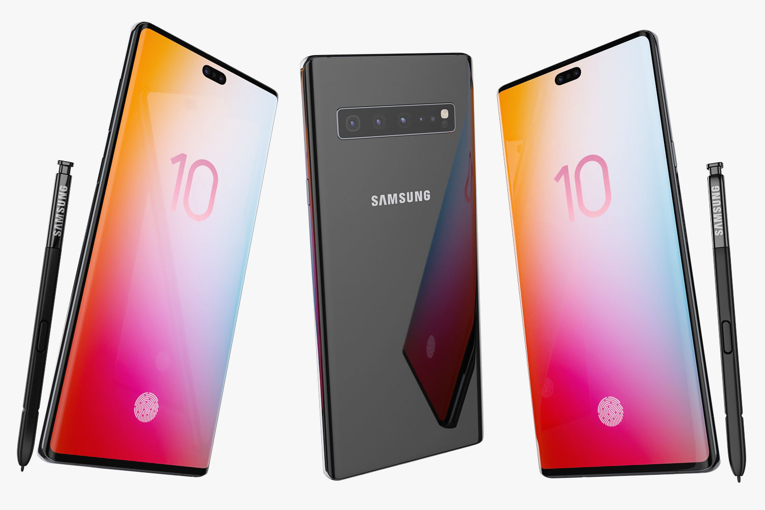 Samsung Galaxy Note 10 PRO 3D model_5