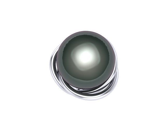 Pearl Set tahitian ring 3D print model_8