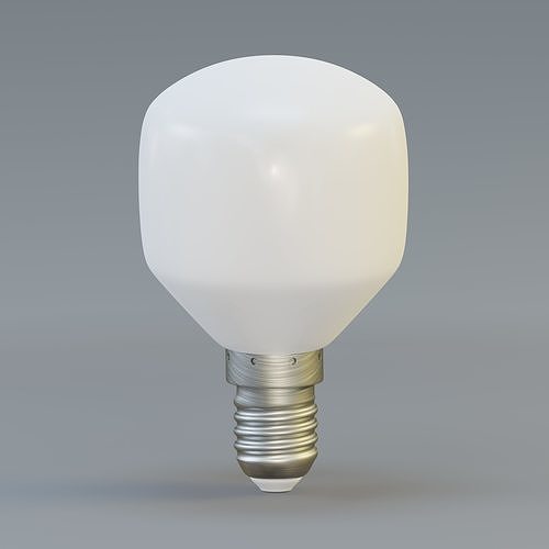 Softone lustre light bulb Low-poly 3D model