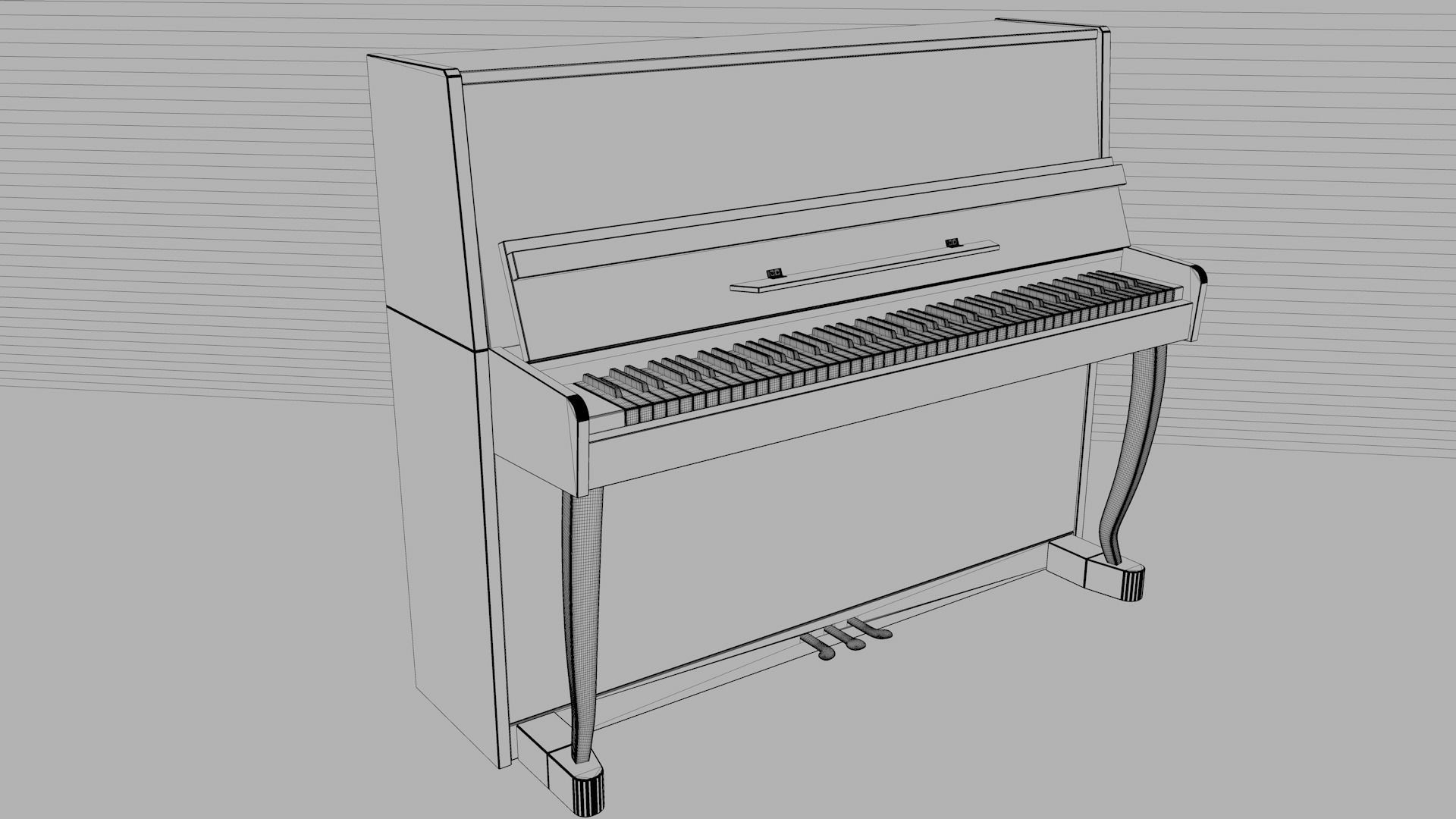 Piano 3D model_13