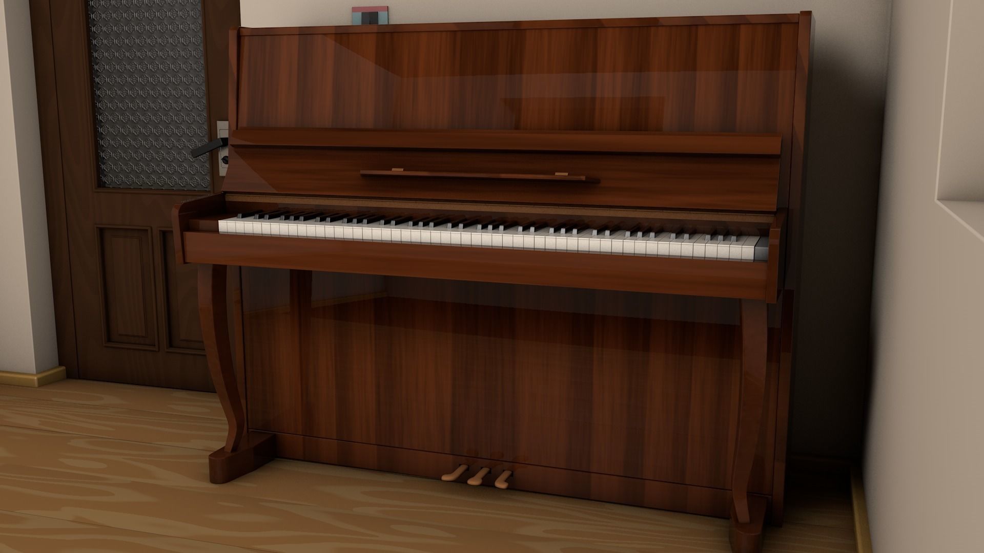 Piano 3D model_5