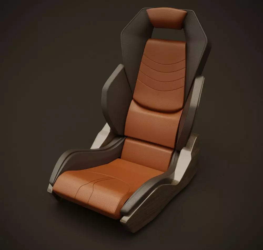 McClaren style seat 3D model_0