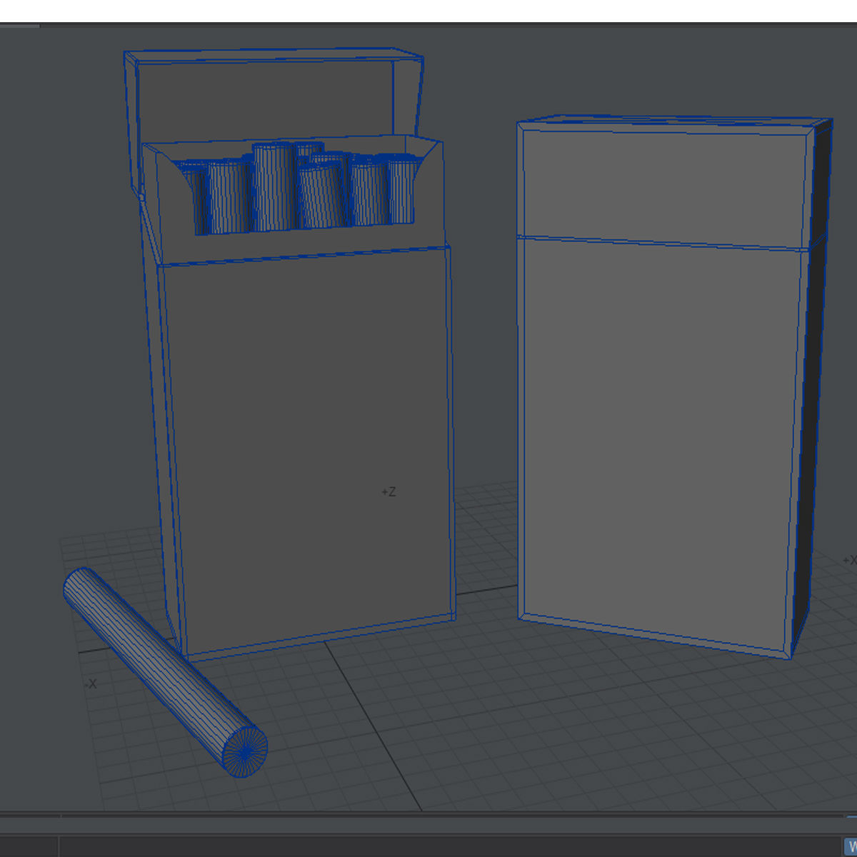pack of cigarettes Low-poly 3D model_4
