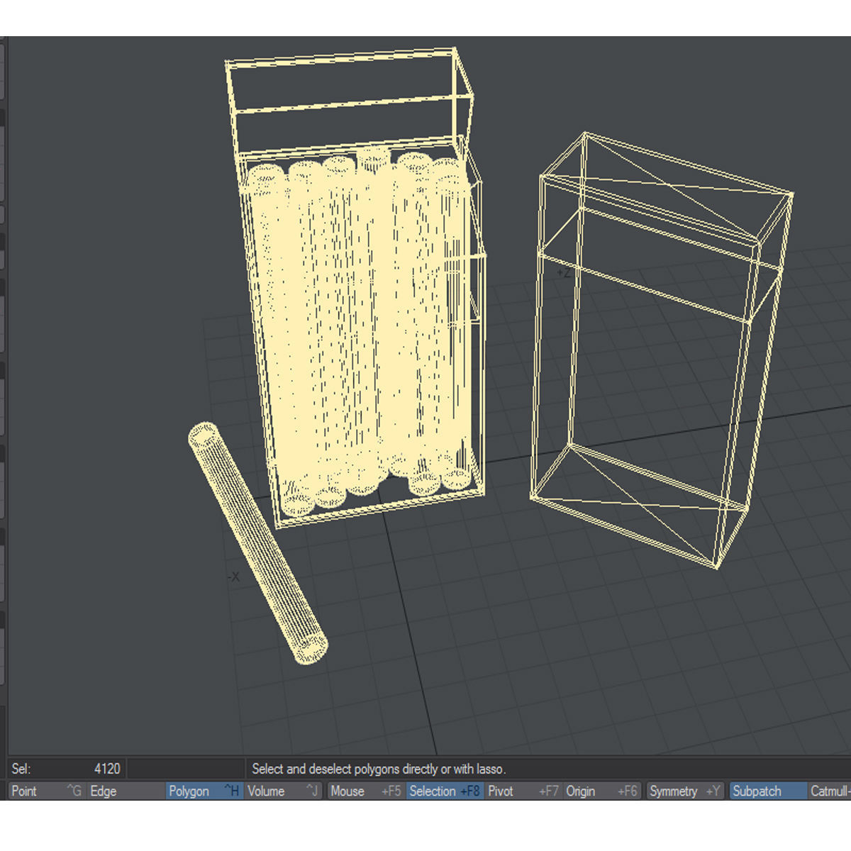 pack of cigarettes Low-poly 3D model_2