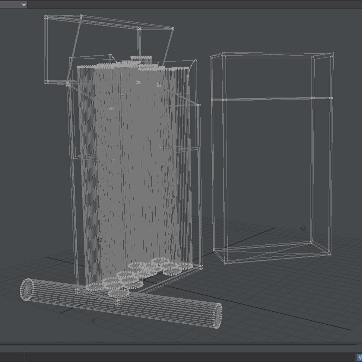 pack of cigarettes Low-poly 3D model_3