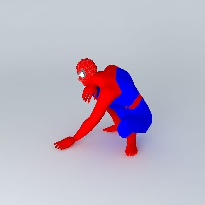 Spiderman incomplete Free 3D model_2
