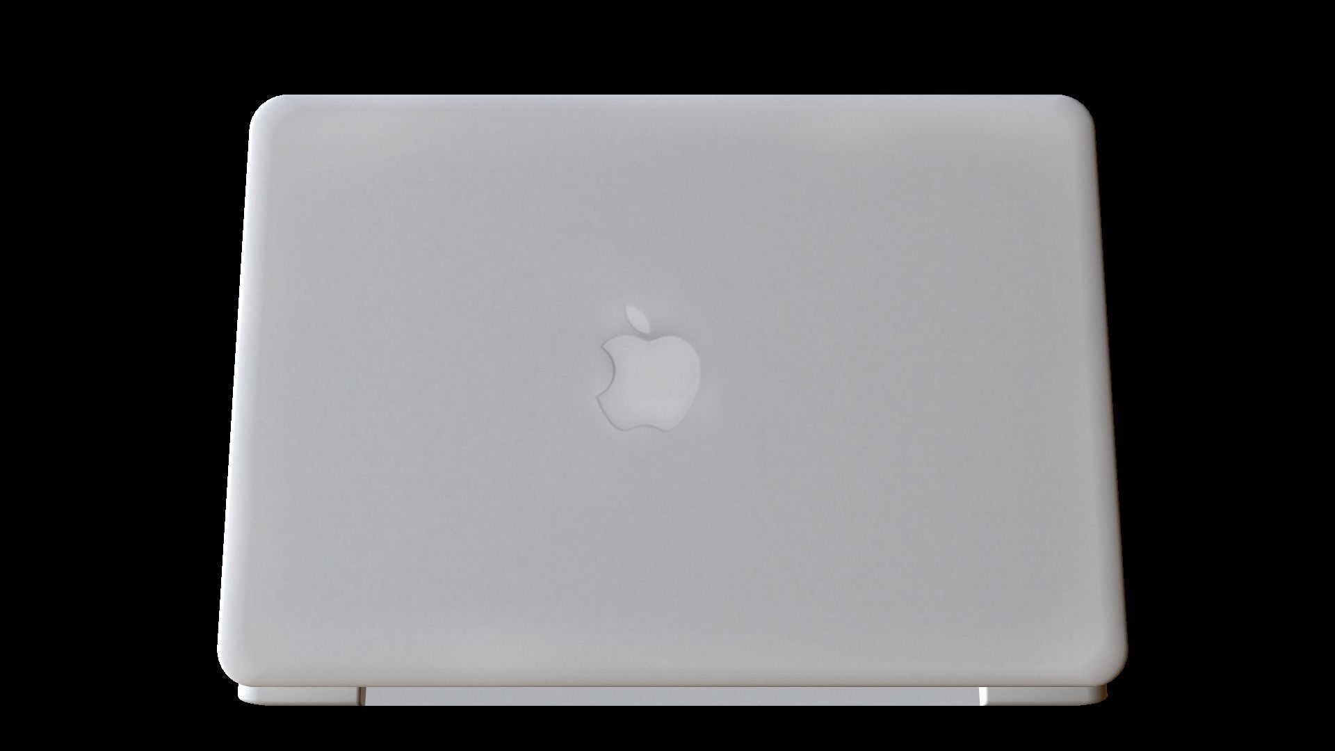 Laptop Macbook Pro Low-poly 3D model_3