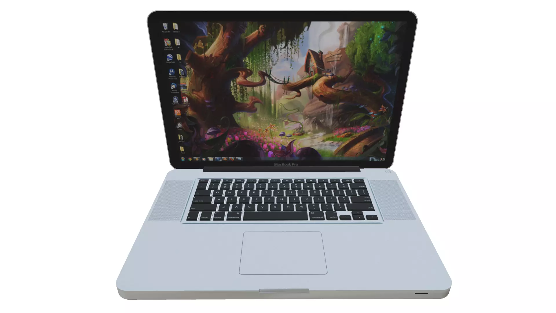 Laptop Macbook Pro Low-poly 3D model_0