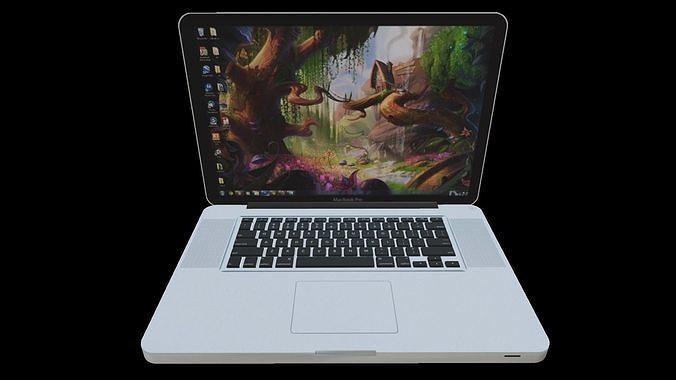 Laptop Macbook Pro Low-poly 3D model