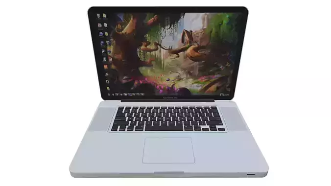 Laptop Macbook Pro Low-poly 3D model