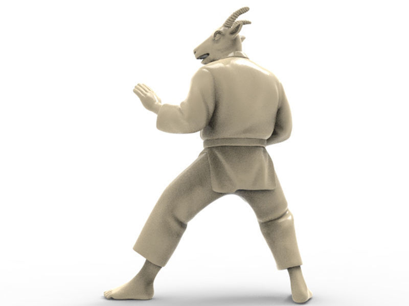 Goat Kokutsu Dachi Stance 3D print model_4