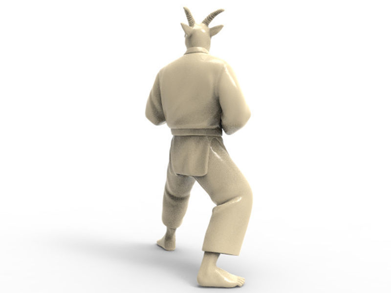 Goat Kokutsu Dachi Stance 3D print model_3