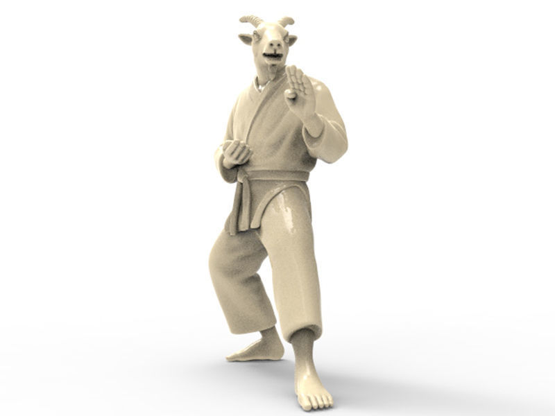Goat Kokutsu Dachi Stance 3D print model_5