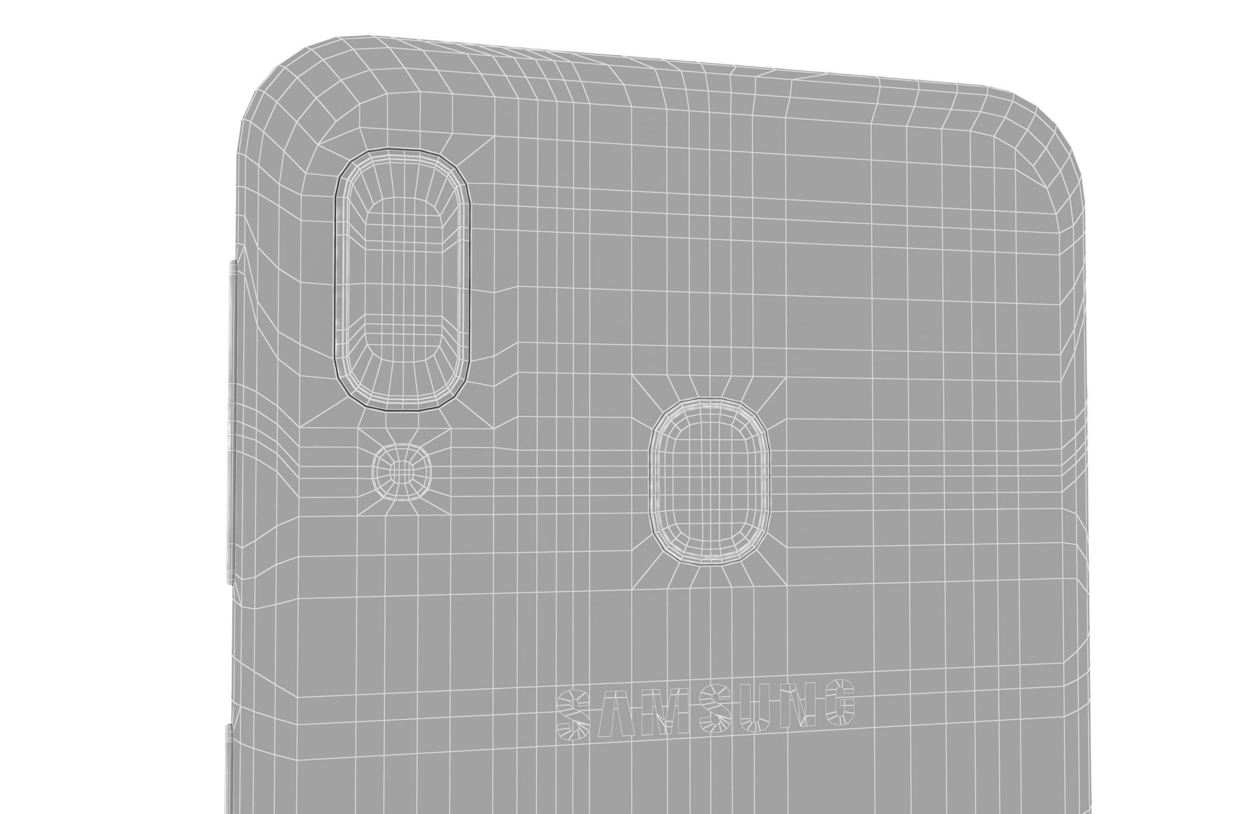 Samsung Galaxy A20e Black 3D model_19