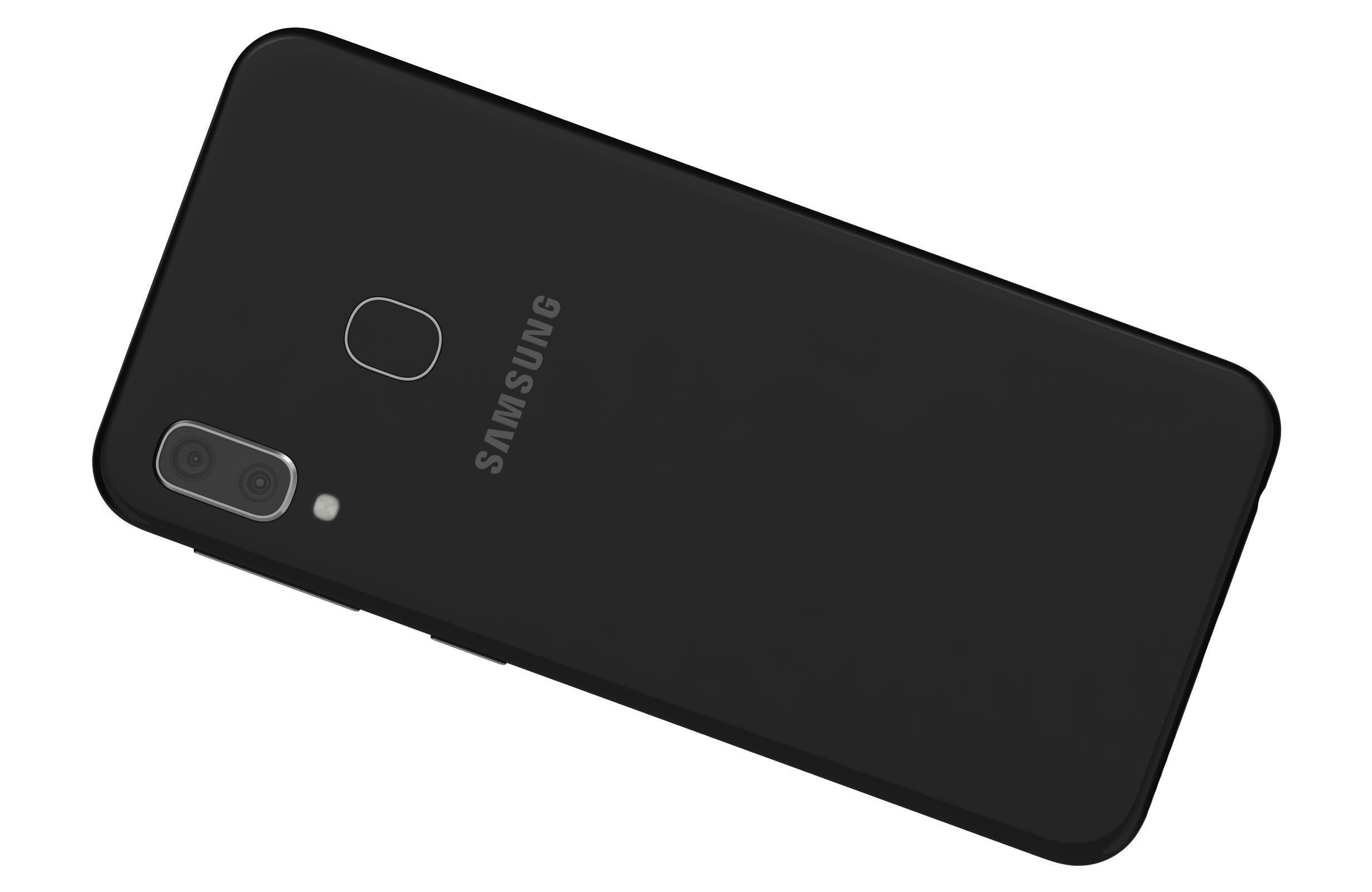 Samsung Galaxy A20e Black 3D model_7