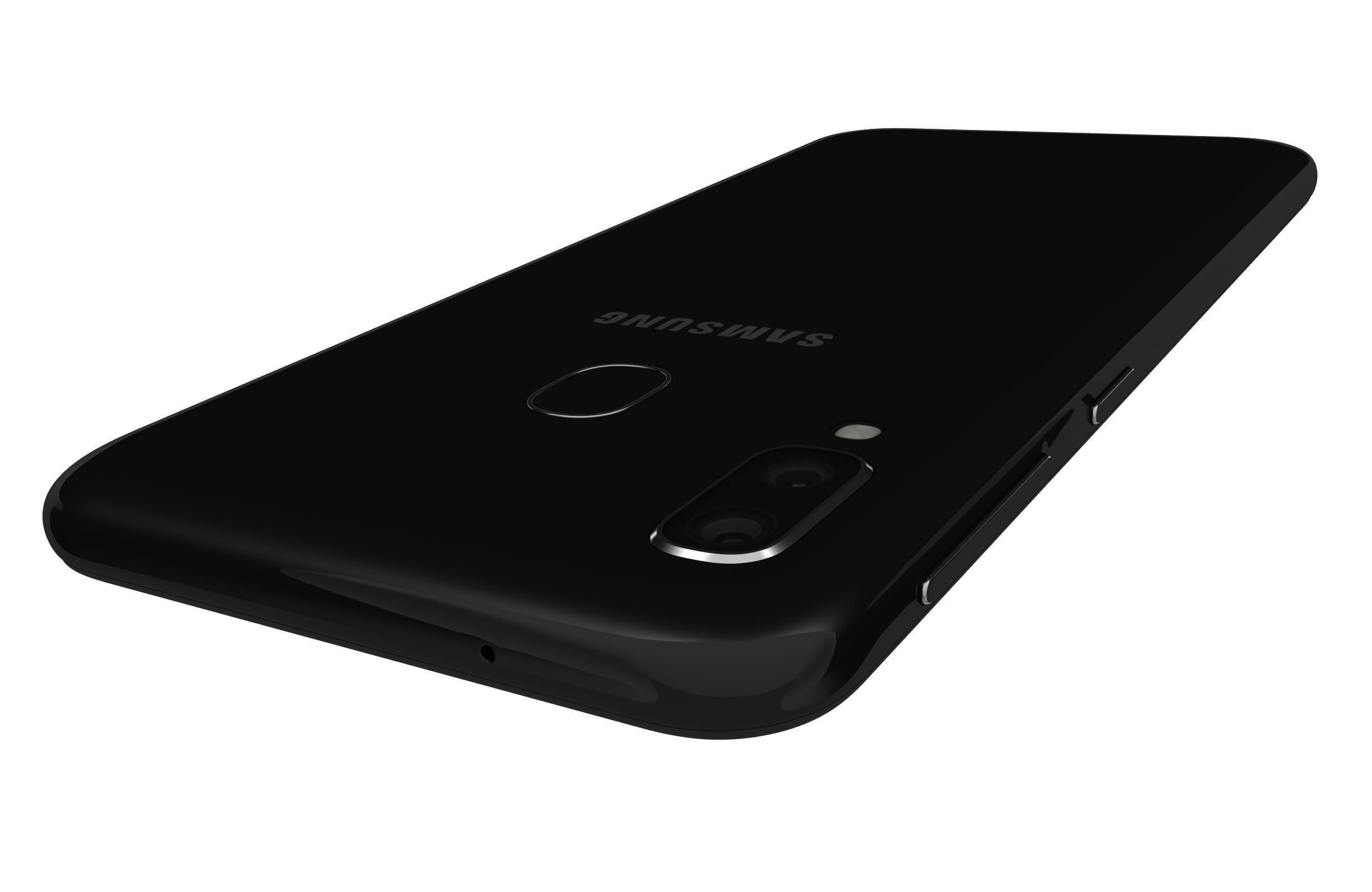 Samsung Galaxy A20e Black 3D model_11