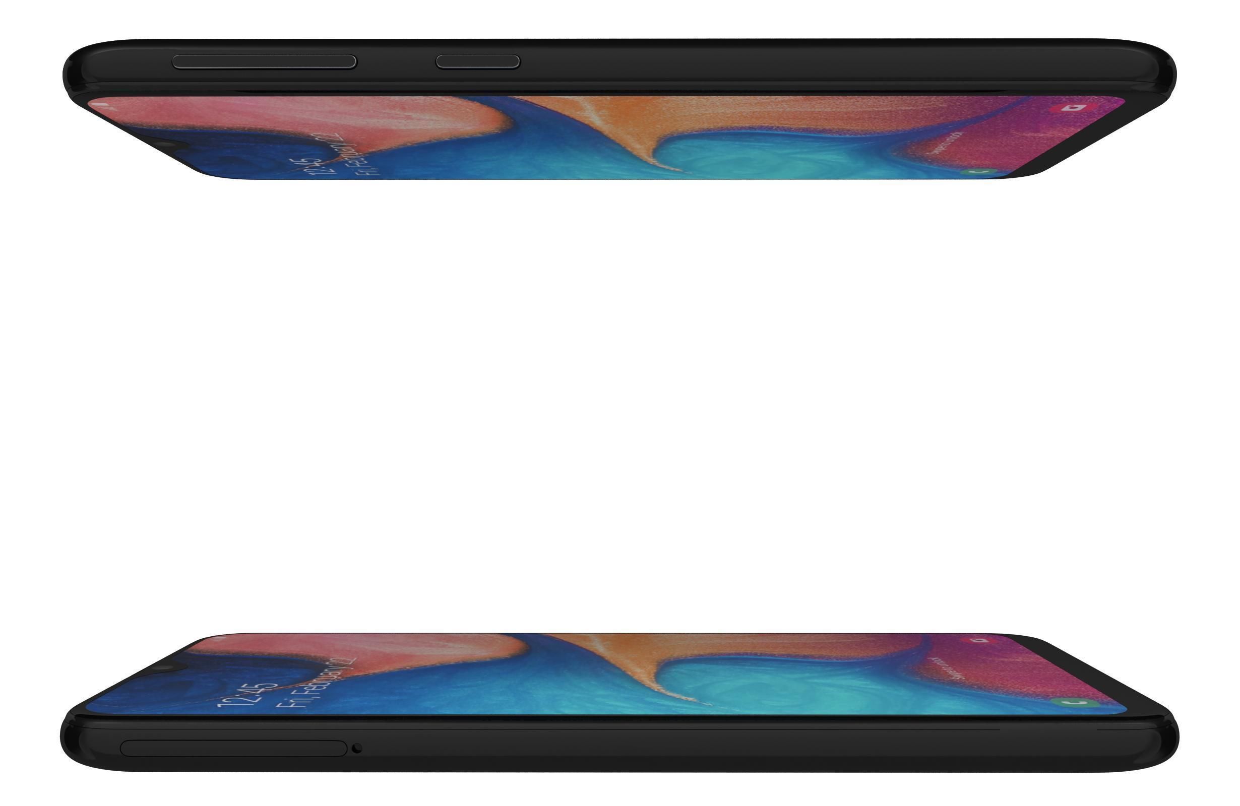 Samsung Galaxy A20e Black 3D model_4