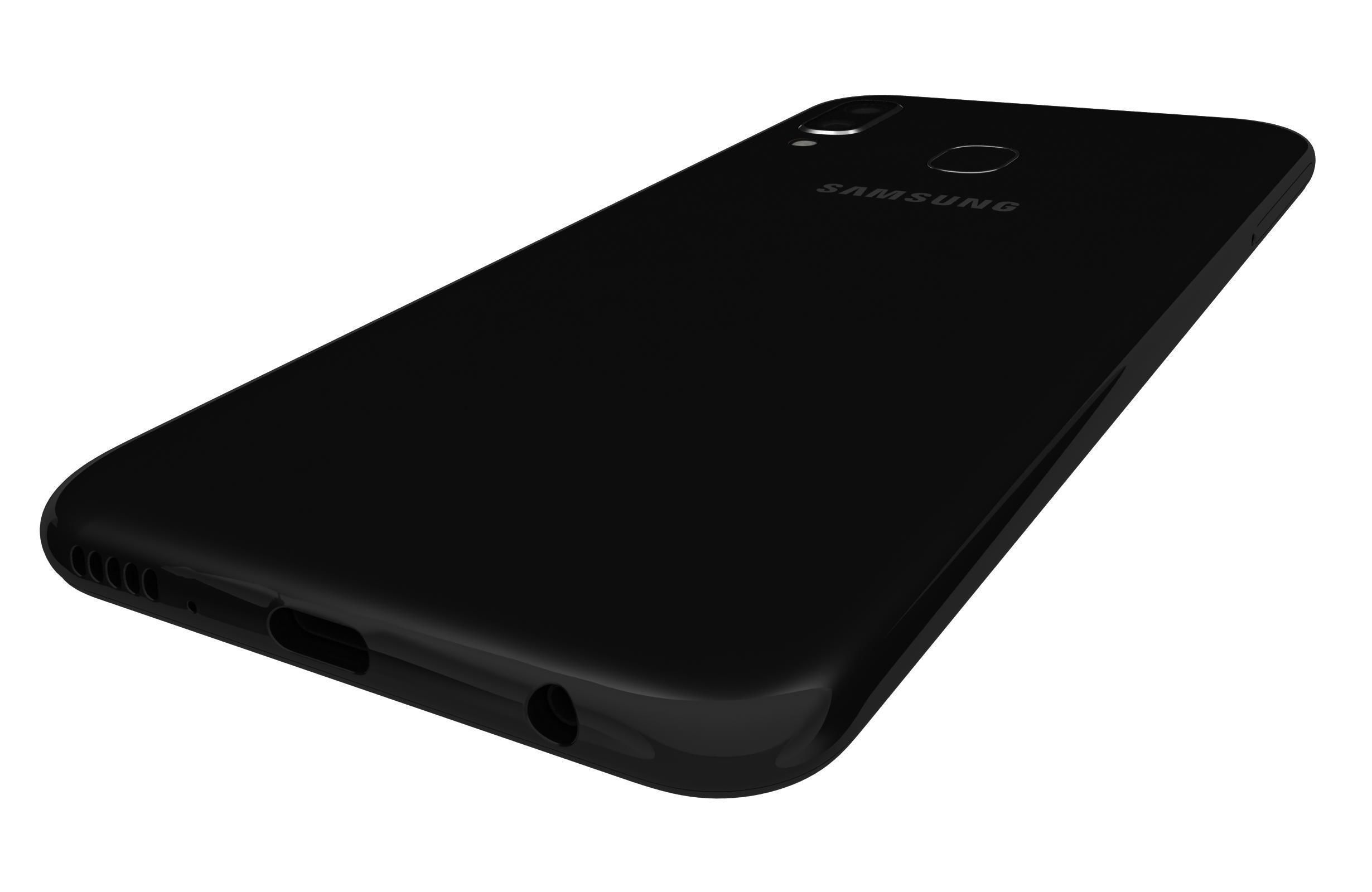 Samsung Galaxy A20e Black 3D model_10