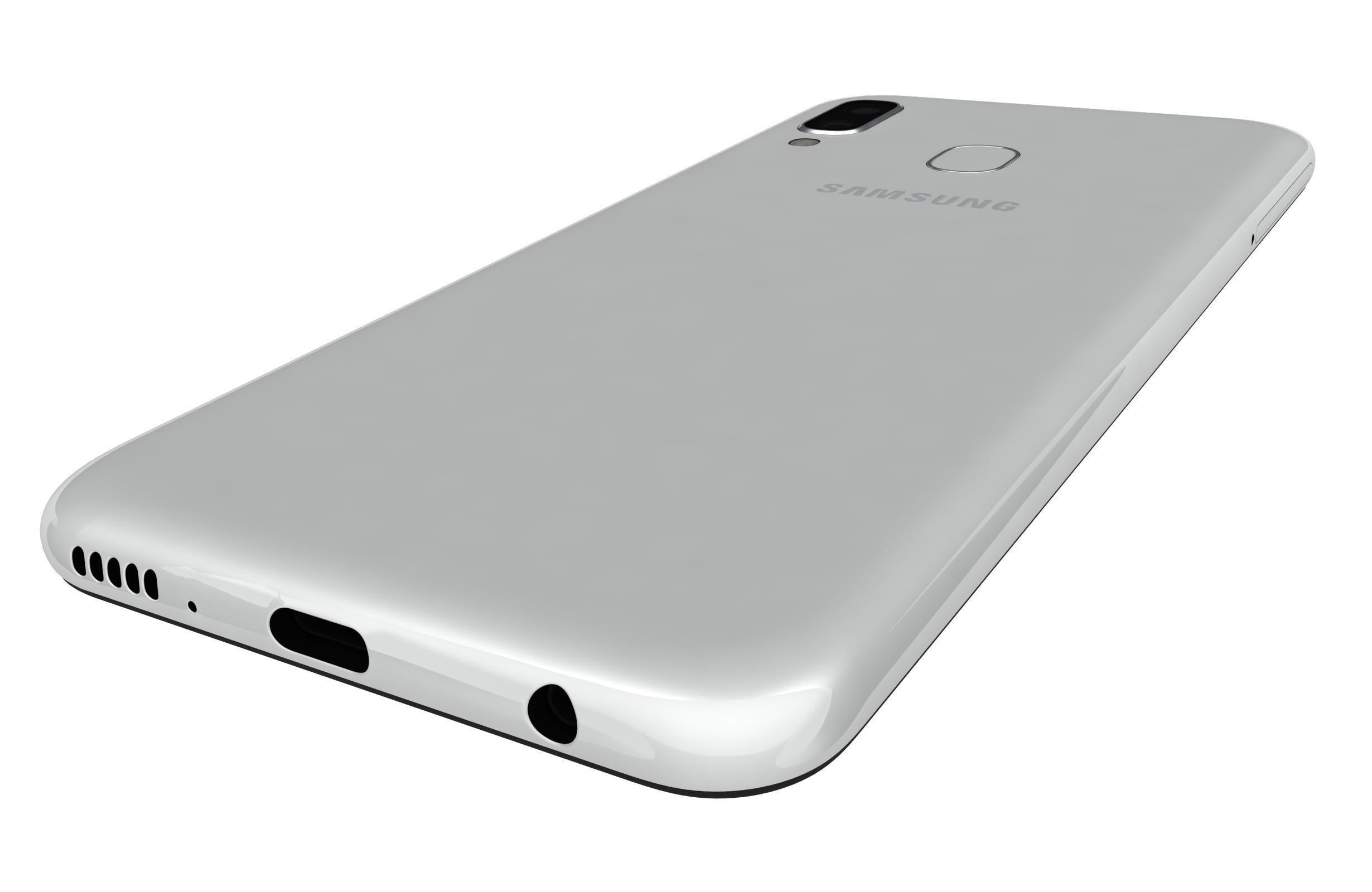 Samsung Galaxy A20e White 3D model_10