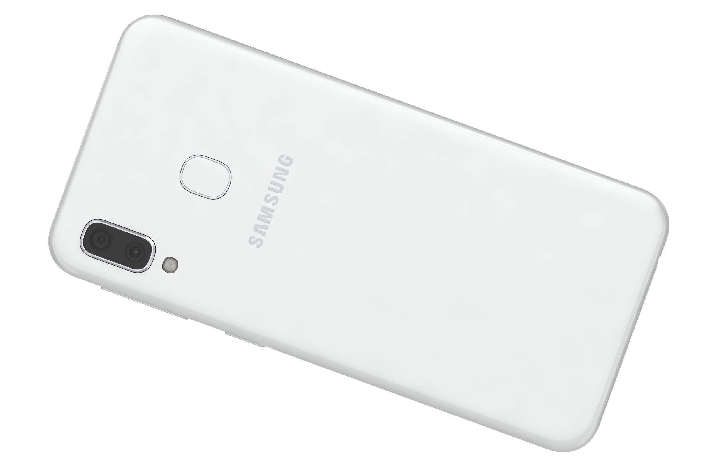 Samsung Galaxy A20e White 3D model_7