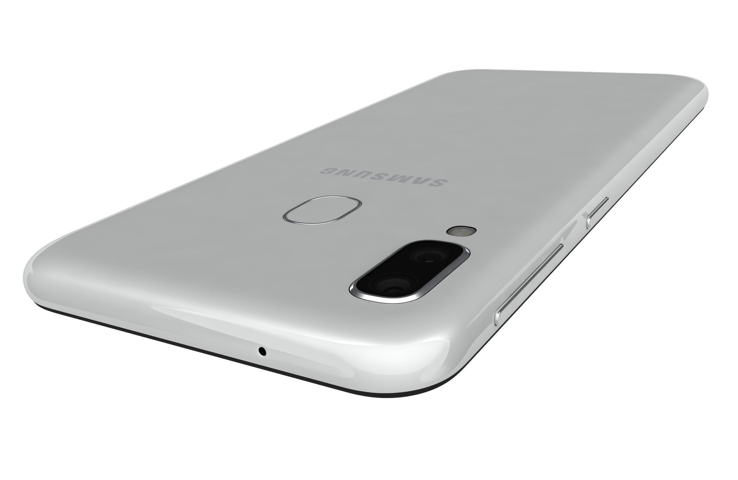 Samsung Galaxy A20e White 3D model_11