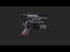 Trion gun Low-poly 3D model_1