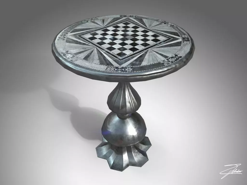 Table 14 VR ready Low-poly 3D model_0