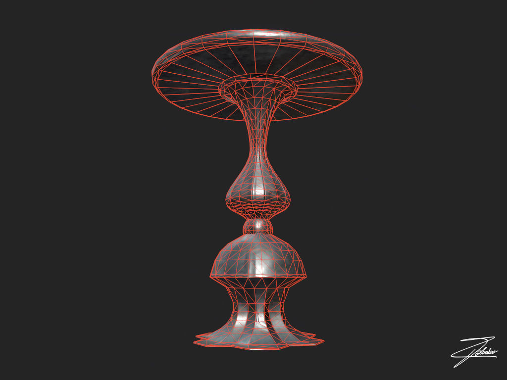 Table 14 VR ready Low-poly 3D model_6