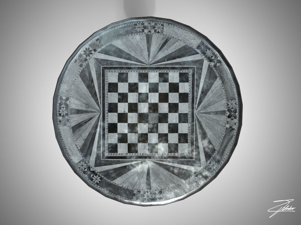 Table 14 VR ready Low-poly 3D model_2