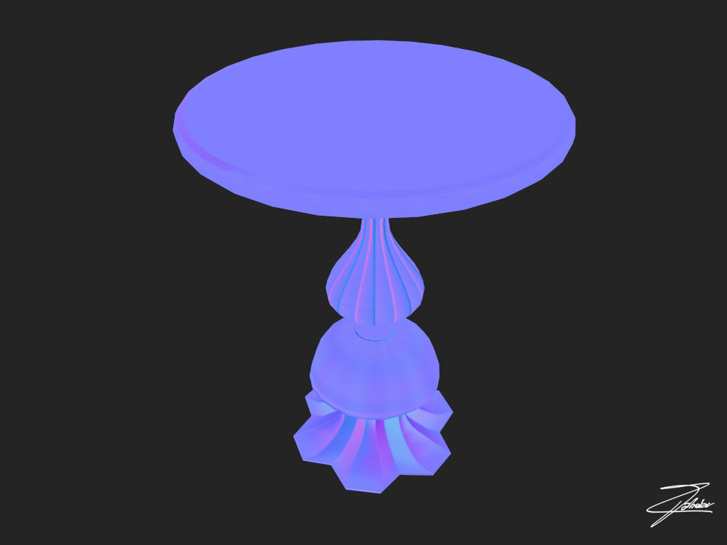 Table 14 VR ready Low-poly 3D model_7