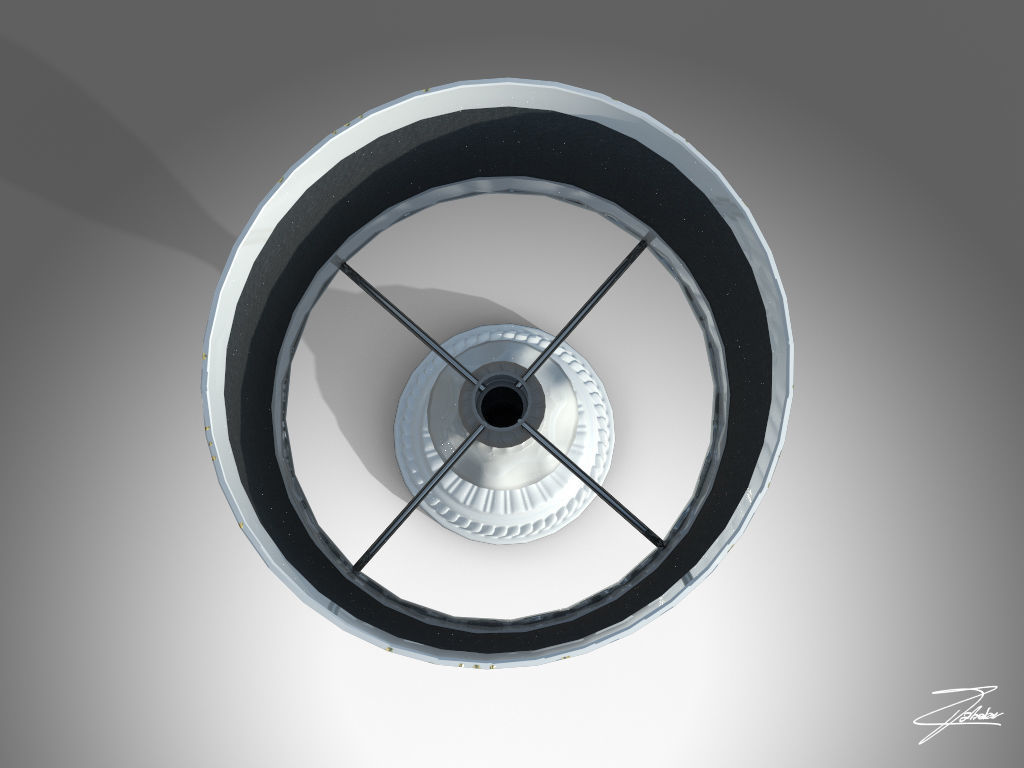 Table lamp 14 VR ready Low-poly 3D model_2