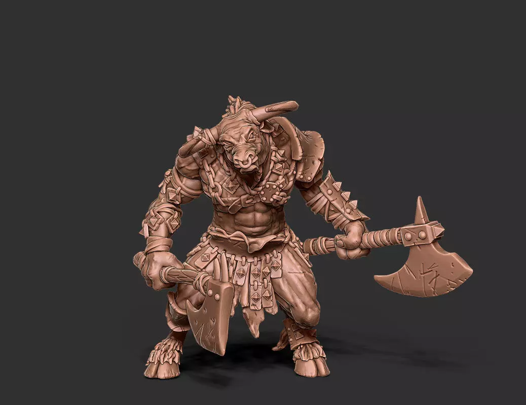 Minotaur - 55mm 3D print model_0