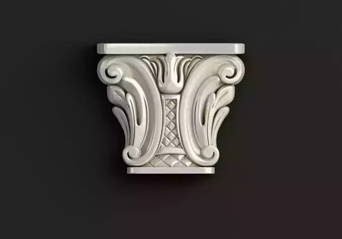 Carved Element 3D model 3D model