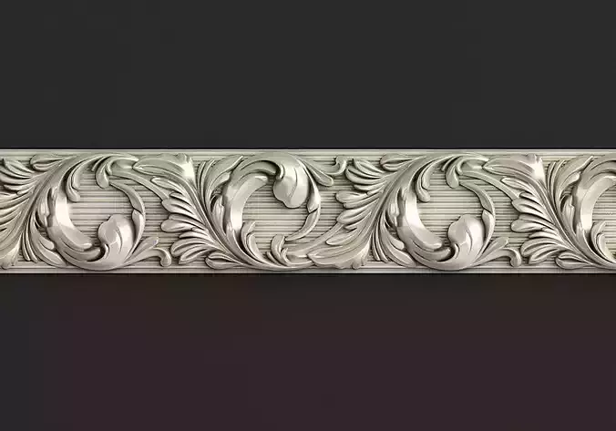 3D model Carved molding