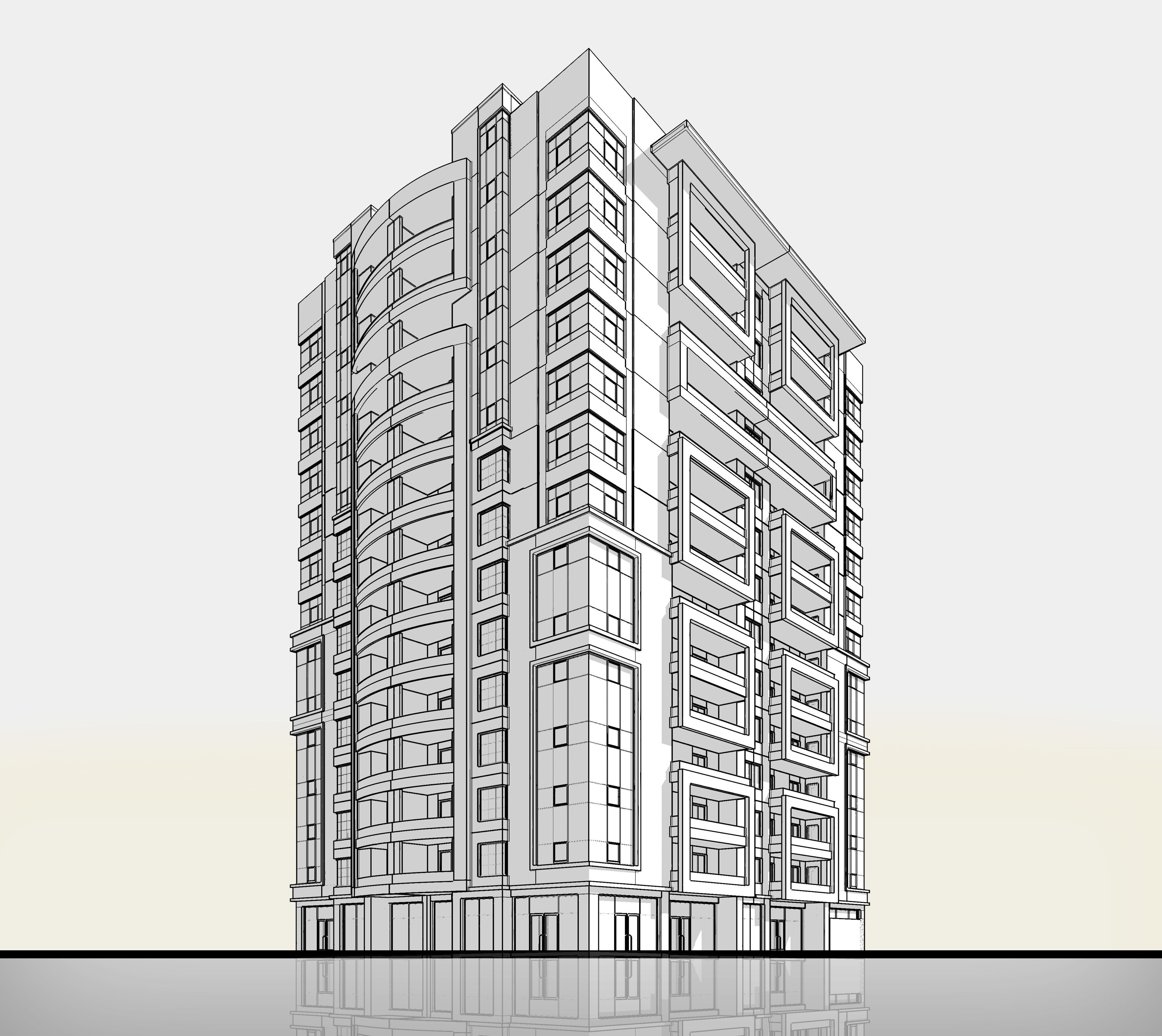 Apartment Architectural 3d Model with Render Scene Low-poly 3D model_5
