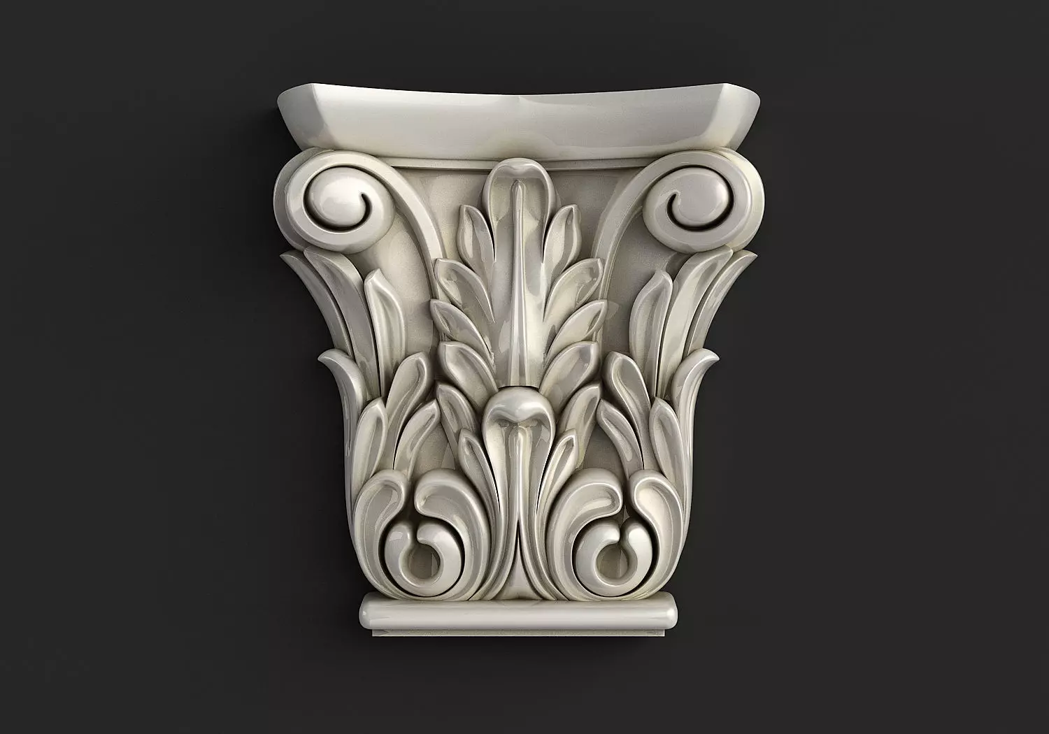 Carved corbel 3D model 3D model_0