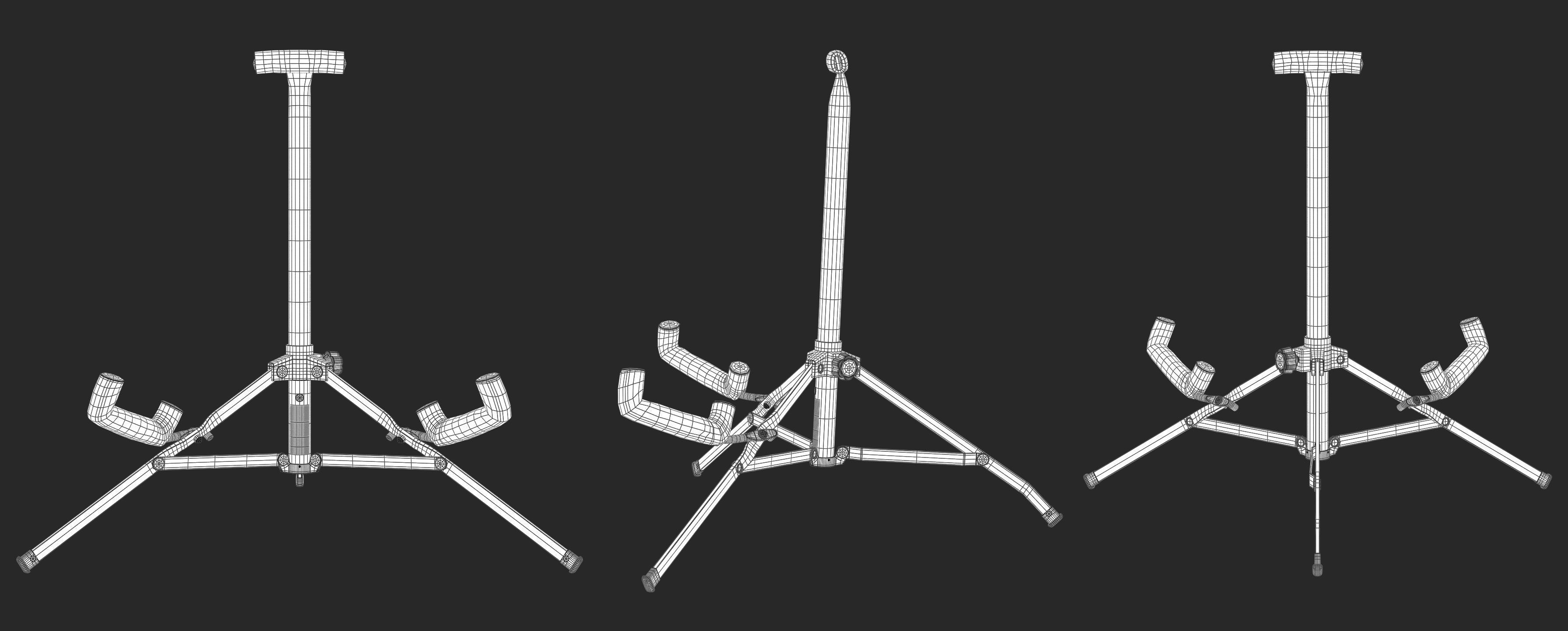 Fender Mini Electric Guitar Stand 3D model_4
