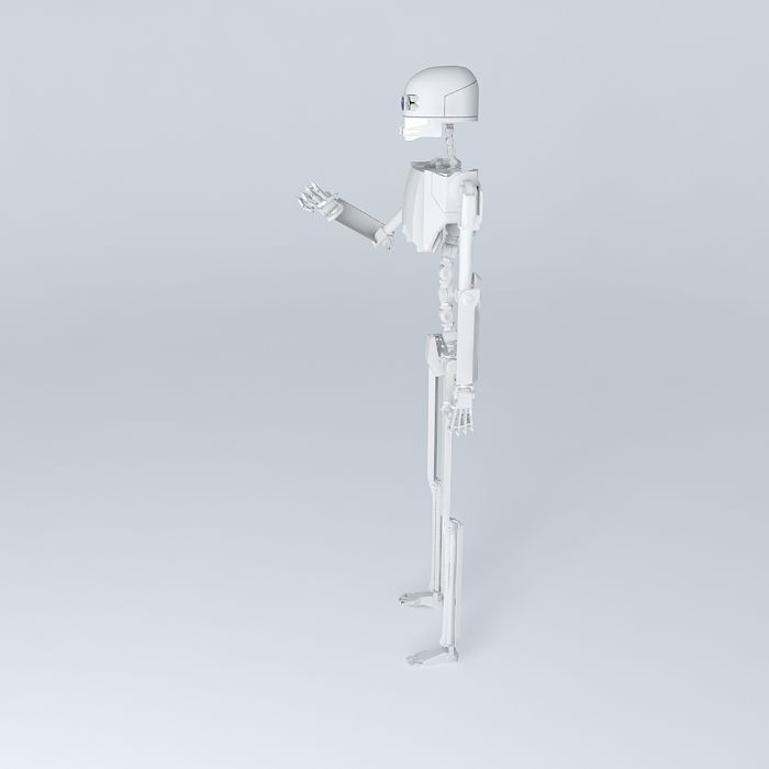 Robot chassis Free 3D model_2