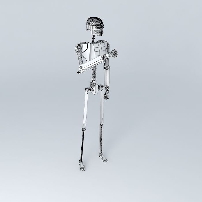 Robot chassis Free 3D model_3