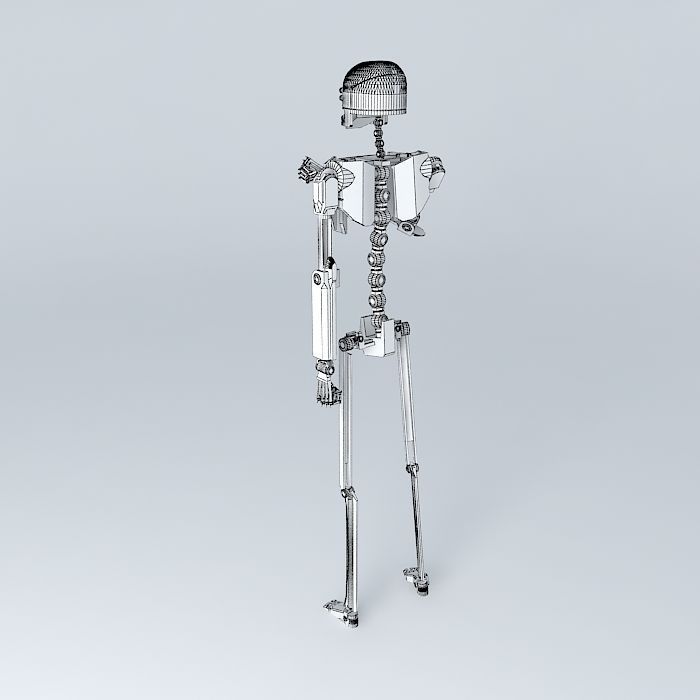 Robot chassis Free 3D model_4