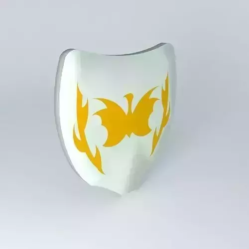 shield white yellow Free 3D model
