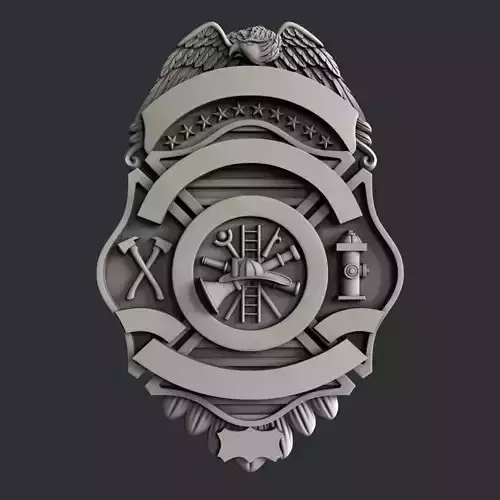 3d STL models for CNC router badge B4 3D model