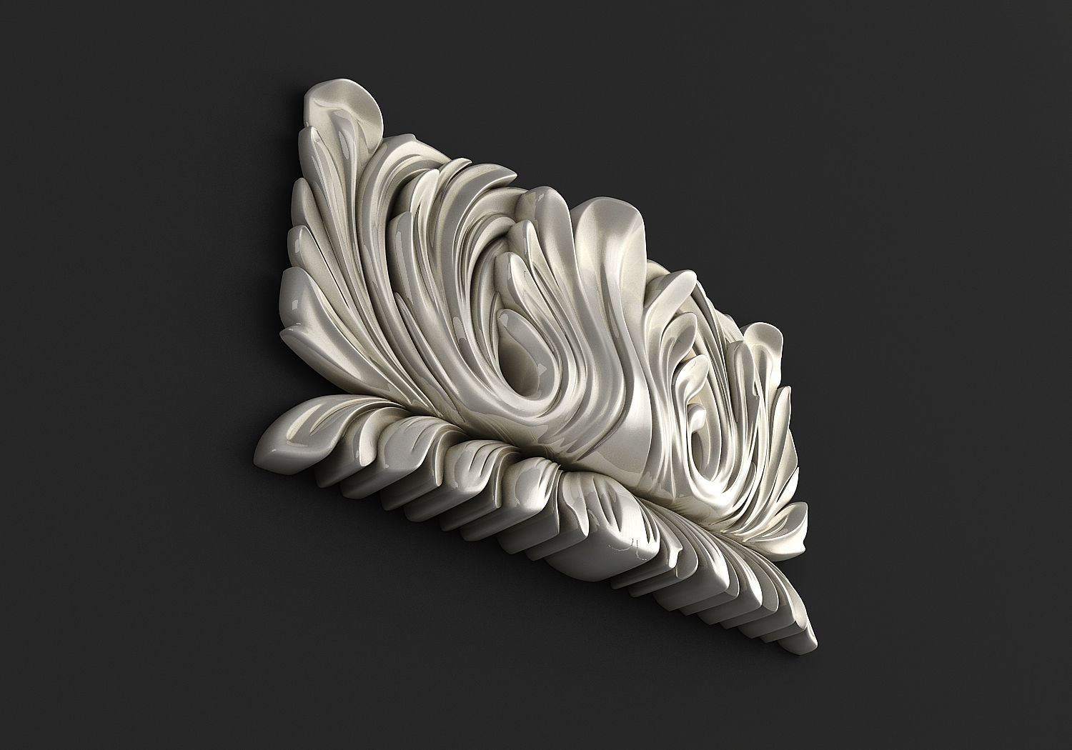 Carved Corbel 3D model 3D model_1