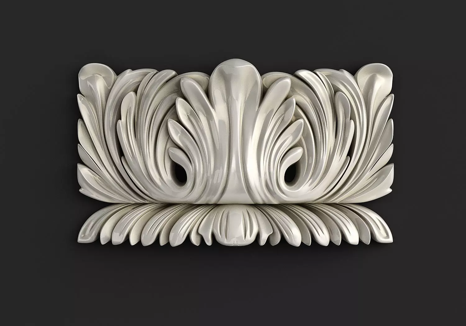 Carved Corbel 3D model 3D model_0