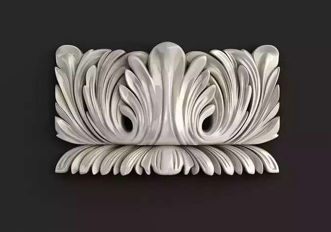 Carved Corbel 3D model